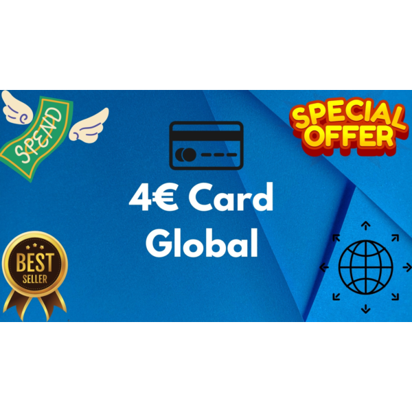 4€ Card Global All Services/Subscriptions/Others