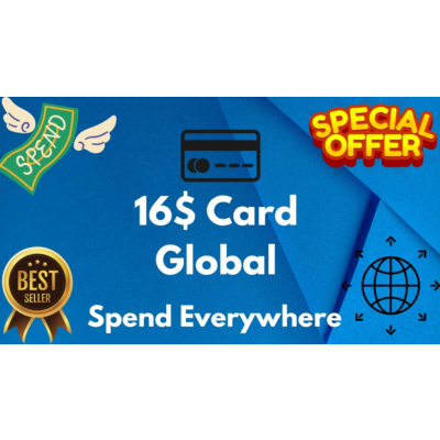 💵16$ Card Global🌎All Services/Subscriptions/Others✅