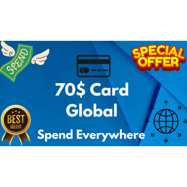 70$ Card Global All Services/Subscriptions/Others