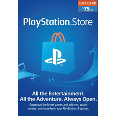 🔥Playstation Network PSN🔥 Gift Card 75$ - США Быстро