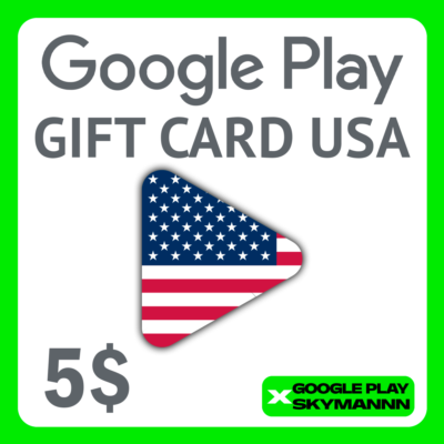 ✅Google Play Gift Card 5$ USD USA🇺🇸 АВТО ВЫДАЧА 24/7