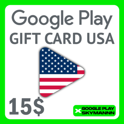 ✅Google Play Gift Card 15$ USD USA🇺🇸 АВТО ВЫДАЧА 24/7