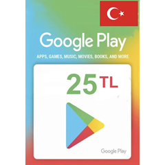 🔥Google Play 🔥Gift Card 25 TL Турция🇹🇷 Моментально