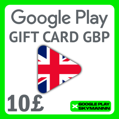 🟢Google Play Gift Card 10 GBP UK United Kingdom АВТО
