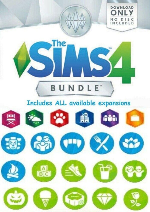 The Sims 4 + 19 дополнений|EA App|ПК|Мак|Полный доступ