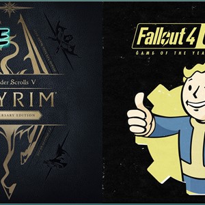 Skyrim Anniversary Edition + Fallout 4 G.O.T.Y Xbox One