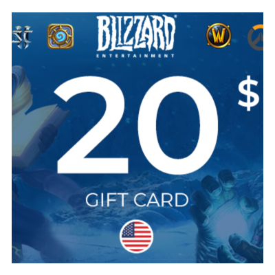 ✅ 20 USD Blizzard Gift Card [USA] (Official 🔑 KEY)