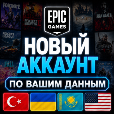 EPIC GAMES АККАУНТ ПО ВАШИМ ДАННЫМ | ТУРЦИЯ / УКРАИНА / КАЗАХСТАН / США
