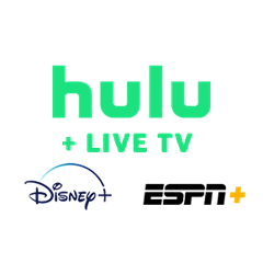 HULU  + Live TV, Disney+ (No Ads), and ESPN+