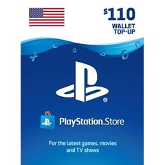 🎁 PSN USA карта пополнения на 110$ USD (USA) 🔥