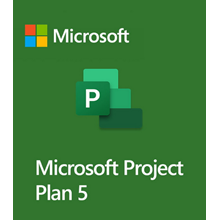 Microsoft Project Plan 5 - for 5 users 12 month