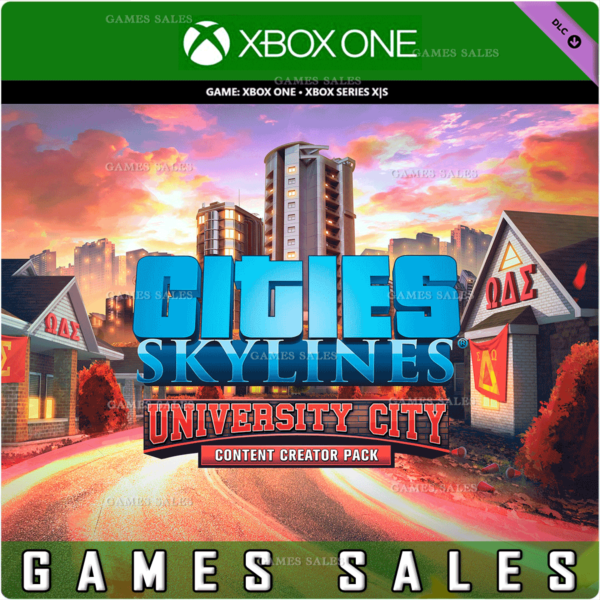 CITIES: SKYLINES — PACK: UNIVERSITY CITY XBOX КЛЮЧ