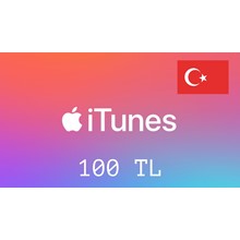 iTunes🔥Gift Card -  100 TL🇹🇷 (Turkey) [No fee]