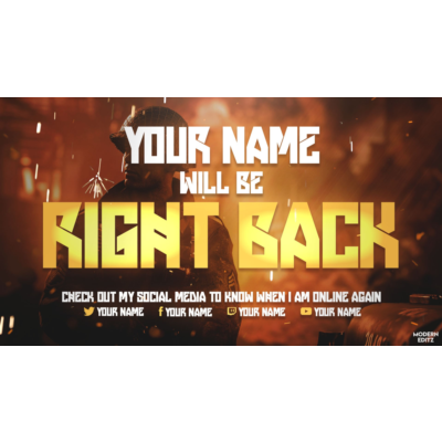 Заставки и оверлеи Twitch для Photoshop Call Of Duty WW