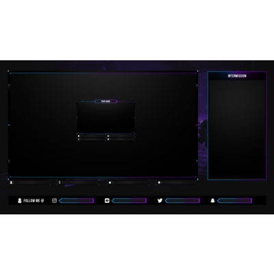 Заставки и оверлеи Twitch Photoshop Fortnite