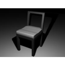 Model HI-POLY chair for 3ds Max