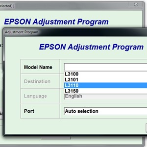 EPSON Adjustment Program Reset-L3100 L3101 L3110 L3150