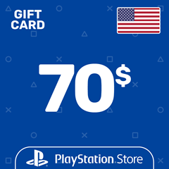 ⭐️Карта Пополнения PSN 70$ (USD) США