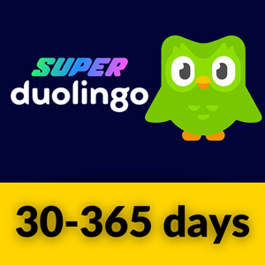 Super Duolingo от 30 до 365 дней   🔥на Ваш аккаунт🔥