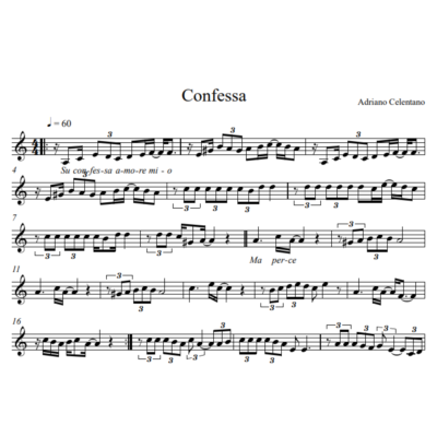 Adriano Celentano-Confessa (вокальная партия Amoll)