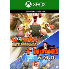 WORMS BATTLEGROUNDS + WORMS W.M.D ✅XBOX КЛЮЧ🔑