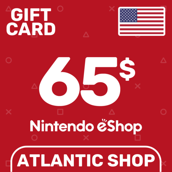 ⭐ Nintendo eShop 65$ (USD) США