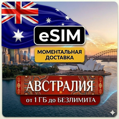 eSIM Австралия | Туристическая | AIRALO | Premium | есим