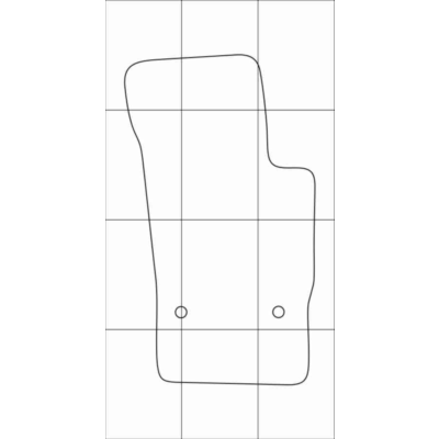 AUDI A1 2010-- (автомат 5дв) Лекала автоковриков вектор