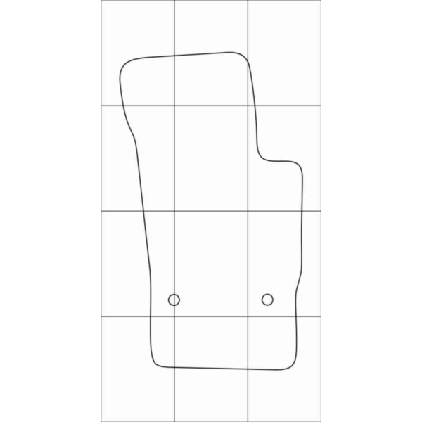 AUDI A1 2010— (автомат 5дв) Лекала автоковриков вектор