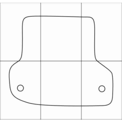 AUDI A3 Sportback 2004-- Лекала автоковриков, вектор