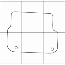 AUDI A6 2004-2011  Vector patterns for car mats