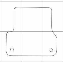 AUDI A6 2011--  Vector patterns for car mats