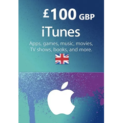 🍏iTunes & App Store 🍏Gift Card 100 GBP - UK Instant⚡