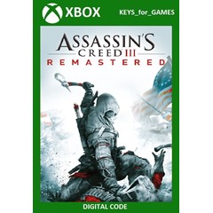 ✅🔑Assassin&acute;s Creed III Remastered XBOX 🔑 КЛЮЧ