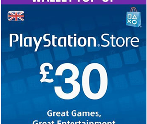 ✅PSN £ 30 (GBP) Playstation Network PSN [Top-Up Wallet]