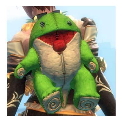 Guild Wars 2 Зеленый плюшевый чехол для рюкзака Quaggan