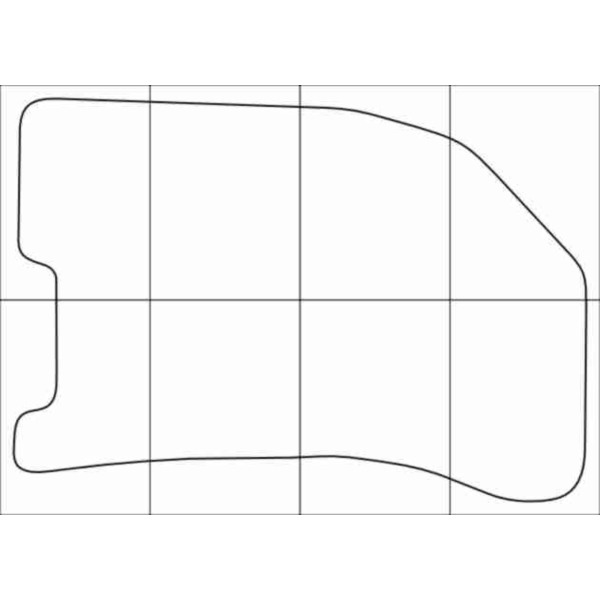CHEVROLET AVEO 2003-2011 Лекала автоковриков, вектор