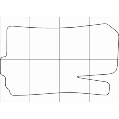 CHEVROLET AVEO 2011-16 Лекала автоковриков, вектор