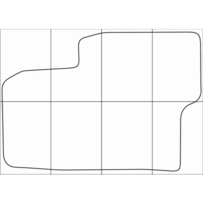 CHEVROLET CAPTIVA 2012-16 Лекала автоковриков, вектор