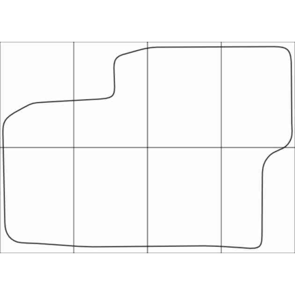 CHEVROLET CAPTIVA 2012-16 Лекала автоковриков, вектор