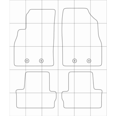 CHEVROLET Volt (2010-2015) Лекала автоковриков, вектор