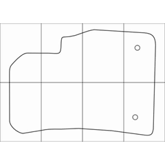 CHEVROLET СRUZE 2009-- Лекала автоковриков, вектор