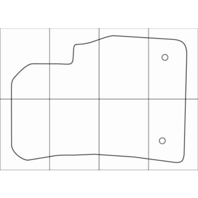 CHEVROLET СRUZE 2009-- Лекала автоковриков, вектор