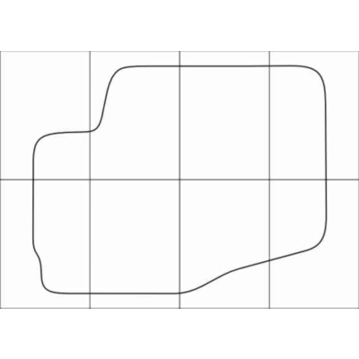 CITROEN C 4 2004-2011 Лекала автоковриков, вектор
