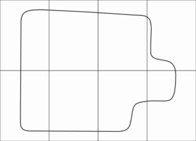 CITROEN C 5 2004-2007 Лекала автоковриков, вектор
