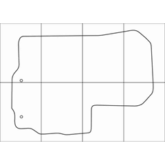 CITROEN C-CROSSER 2007-2013 Лекала автоковриков, вектор