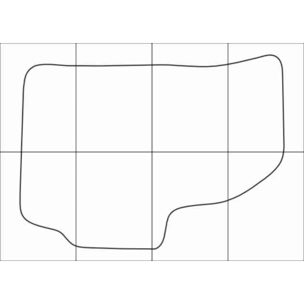 DAEWOO MATIZ II 2005— Лекала автоковриков, вектор