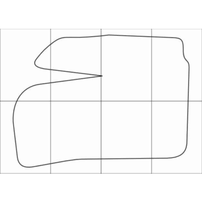 FIAT DOBLO 2000-- Лекала автоковриков, вектор