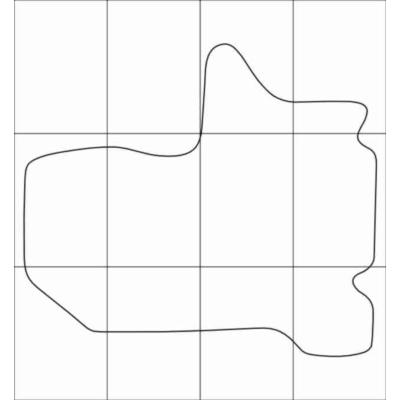 FORD TRANZIT 1996-2008 (2 mats) Лекала автоковриков