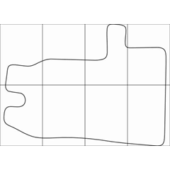 FORD TRANZIT 2008-- (3 mats) Лекала автоковриков